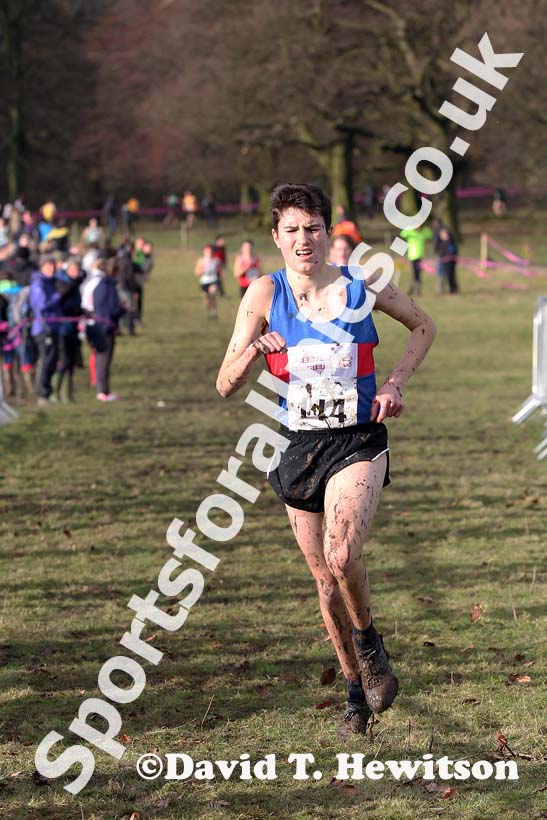 Patrick Dever (Preson Harriers)  under-17 mens Northern Cross Country Champs, Knowsley Safari Park. Photo: David T. Hewitson/Sports for All Pics